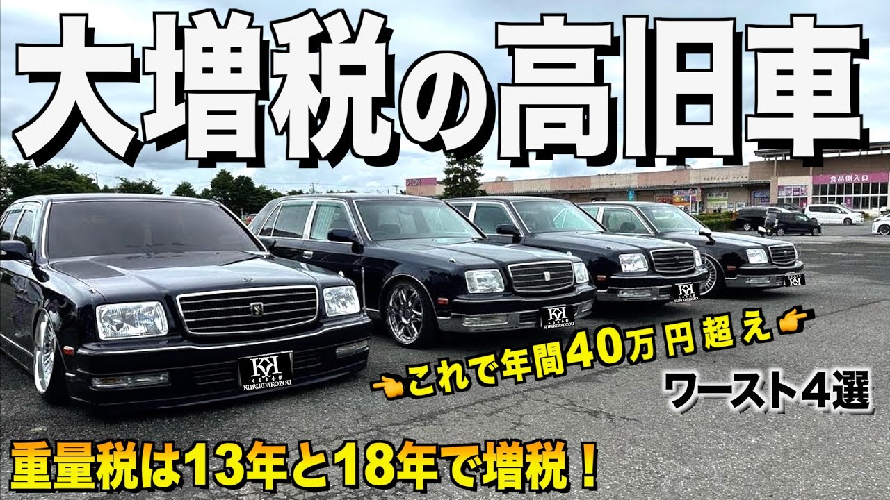 【中古】 日本の税金革命 Why is the weight tax increased on old and expensive Japanese cars