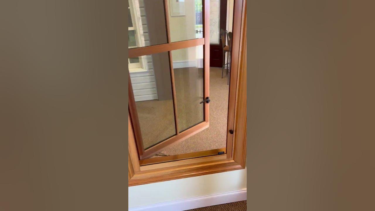 Hinged Screen & Retractable Screen on PushOut Casement window YouTube