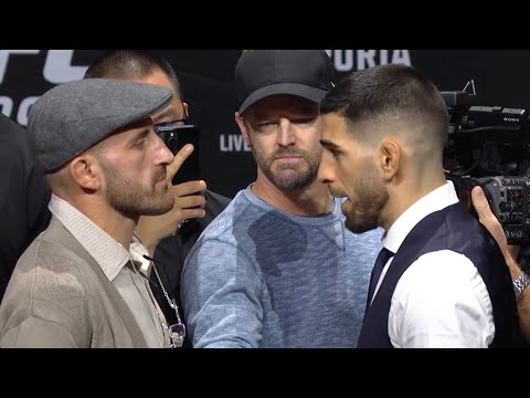 UFC 298 Битвы взглядов после пресс-конференции