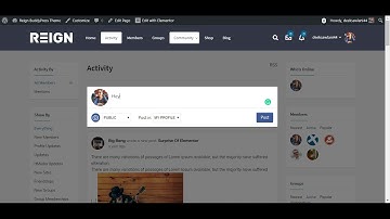 BUDDYPRESS SITEWIDE ACTIVITY STREAM