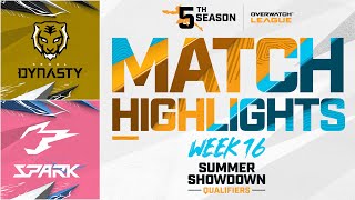 @SeoulDynasty vs @HangzhouSpark  | Summer Showdown Qualifiers Highlights | Week 16 Day 1