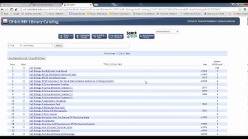 Ordering Books through OhioLink