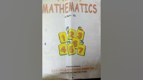 D.A.V Nahan class 2nd Maths primary mathematics (page no86)