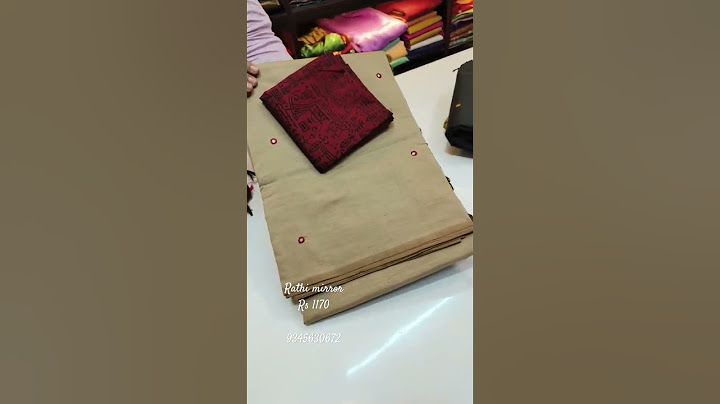 Beautiful Rathi South Cotton Mirror Work Sarees | Price Rs.1170/- | Shop @ www.ruffletrends.com
