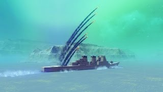 JS Kongō Modern Destroyer - Weapons Testing | Fun with Besiege #50