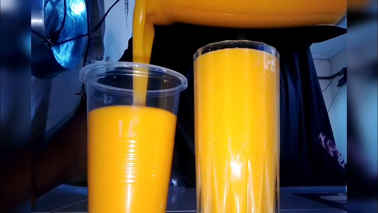 Mango and banana juice😋 YouTube