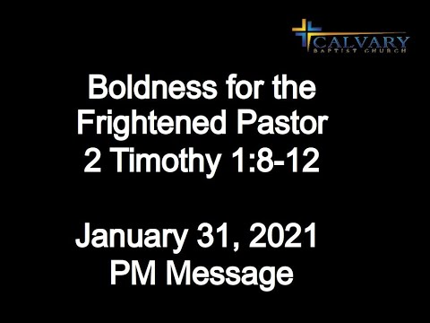 Boldness for the Frightened Pastor