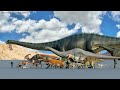 Dinosaur size comparison  3d animation comparison  real scale comparison 60fps