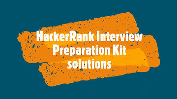 HackerRank Interview Preparation Kit solutions