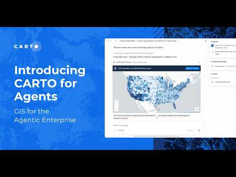 CARTO for Agents | CLI, Agent Skills, and MCP Server for Agentic GIS