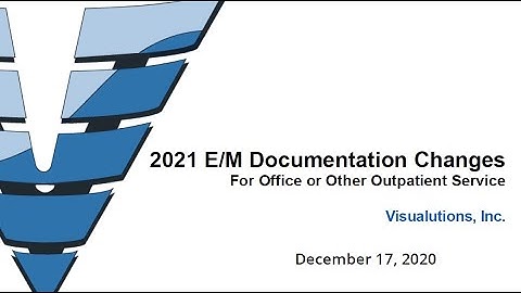 Evaluation And Management Code Changes For 2021