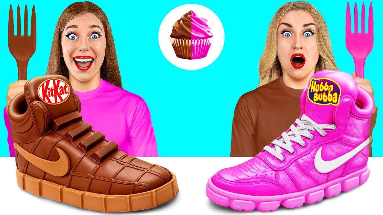 Жевательная Резинка vs Шоколадная Еда Челлендж | Забавные Лайфхаки с Едой от Choco DO