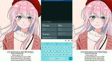 SCRIPT SPAM PAIRING CODE UNLIMITED ||| NO LIMIT ||| SCRIPT PANEL ||| SPAM #scbotwa #botwa