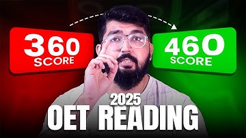 I Was Stuck at 360 in OET Reading… Until I Did THIS to Score 460 in 2025!