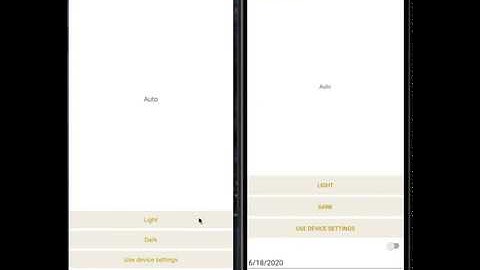 Xamarin.Forms DarkMode 3 mode type