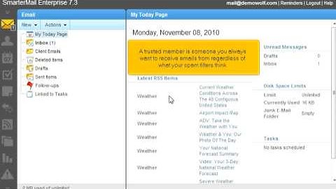 16. How to setup Trusted Senders in SmarterMail (www.LotSui.com)
