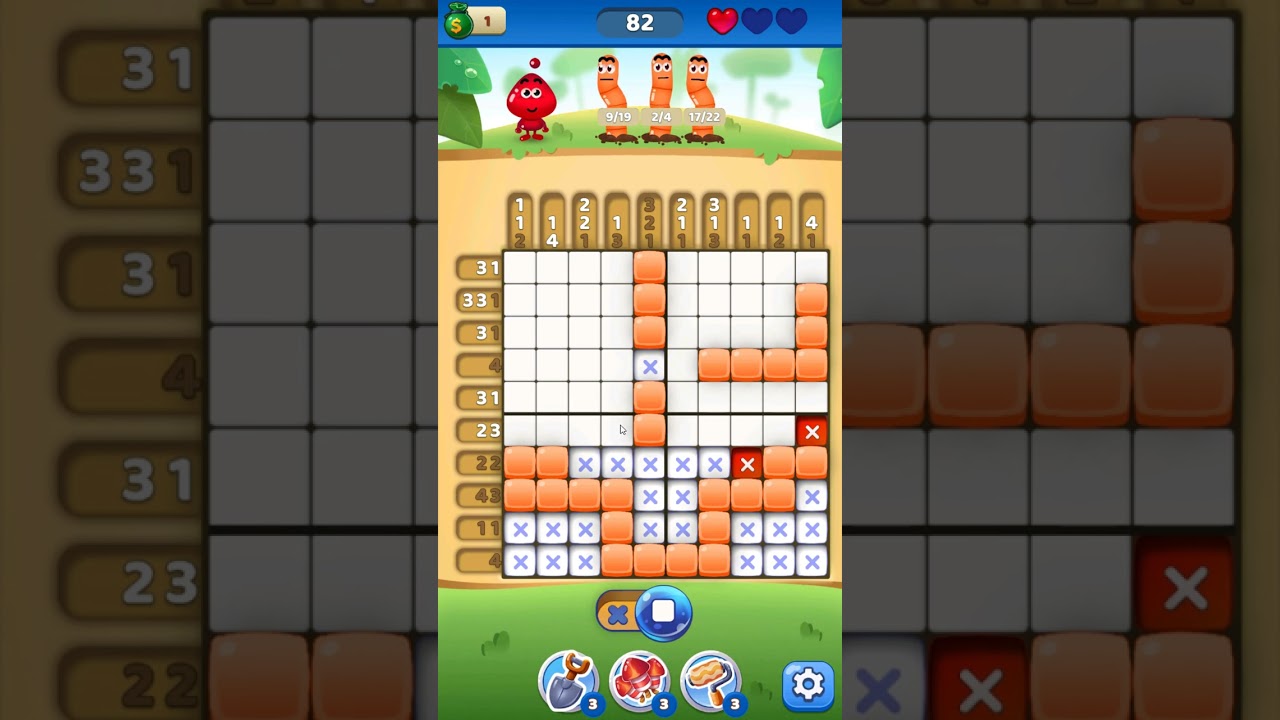 Nono Crossing Picture Nonogram level 82