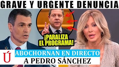 SE HA LIADO! SUSANNA GRISO PARALIZA EL PROGRAMA Y AVERGÜENZAN A PEDRO SÁNCHEZ CON PABLO MOTOS