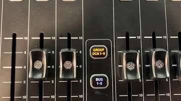 Behringer X32/M32 Tutorial - DCA groups