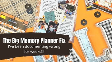 Fixing My Memory Planner || Memory Plan With Me || The Happy Planner