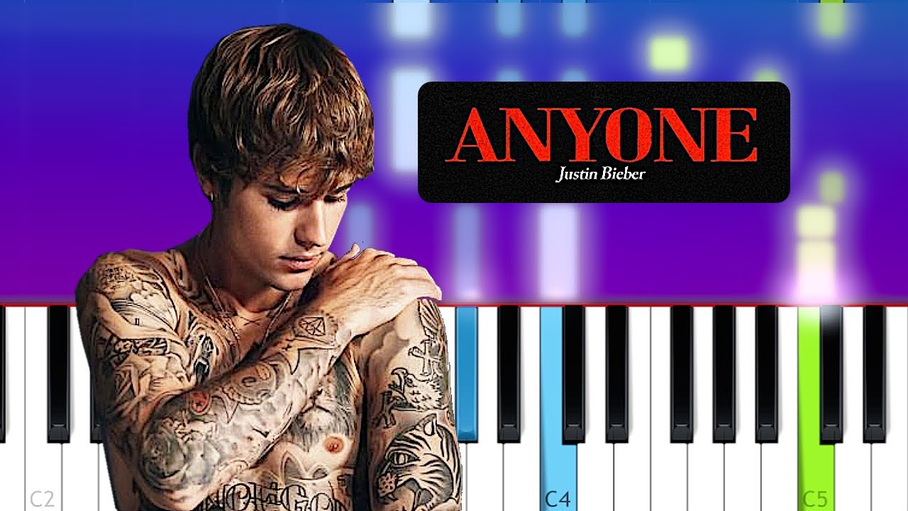 Justin Bieber - Anyone | Piano Tutorial