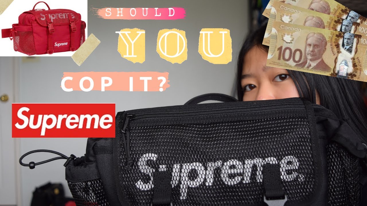 Supreme SS20 Waist Bag Review and Try-on! - YouTube