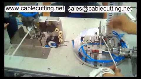 Automatic wire binding/ tie/ winding machine WPM-10-50 http://www.cablecutting.net