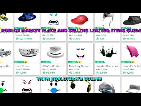 Roblox Marketplace And Selling Limited Items Guide Youtube - how to earn robux by selling and buying collectibles tips and tricks