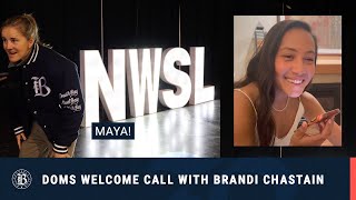 Bay FC Draft Pick Maya Doms Receives Welcome Phone Call from Co-Founder Brandi Chastain