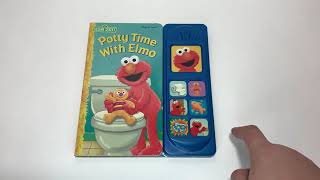 Famous Play-a-Sound POTTY TIME With ELMO Sesame Street Board Book for Children's Potty Training GOOD Profile