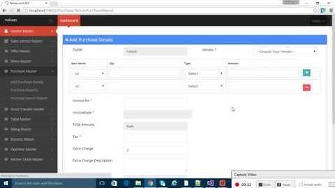 ASP.Net MVC5 Multi Branch Restaurant Management