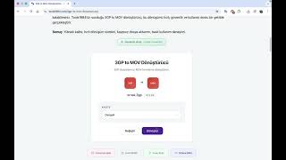 3GP to MOV Dönüştürücü | 3GP Video Dosyalarını MOV Formatına Ücretsiz Çevirin