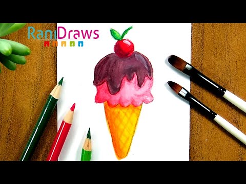 Video: Cómo Dibujar Helado Con Un Lápiz