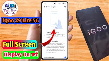 how to full screen display in iqoo z9 lite 5g | iqoo z9 lite 5g full screen display setting