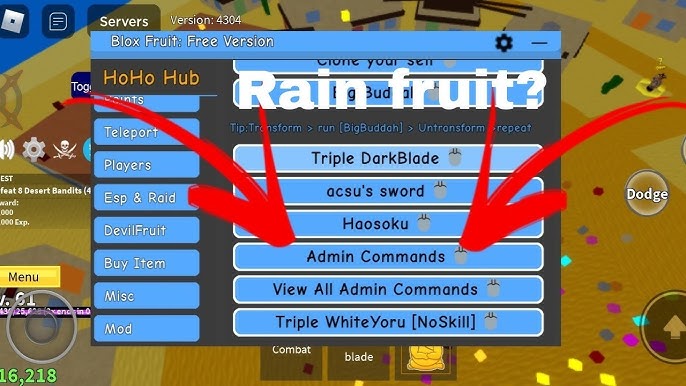 Blox Fruit Script Update 20 No Key AUTO FARM & FRUIT RAIN ! HOHO