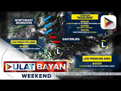 Ulat panahon mula kay PAGASA Weather Specialist Lorie dela Cruz