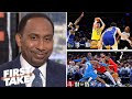 FIRST TAKE | "Butler SAVED the Warriors!" - SAS & Kenny Smith react to Luka’s 43 in wild opener