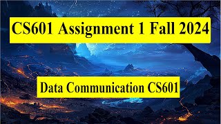 CS601 Assignment 1 Fall 2024