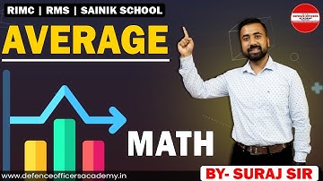 QUESTIONS BASED ON AVERAGE - MATH  | LIVE🔴 | FOR ALL DEFENCE ASPIRANTS  #doa #bethenext #rimc #doa