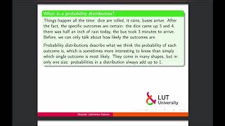 Advanced Statistics - Week 1 - Recap on probability