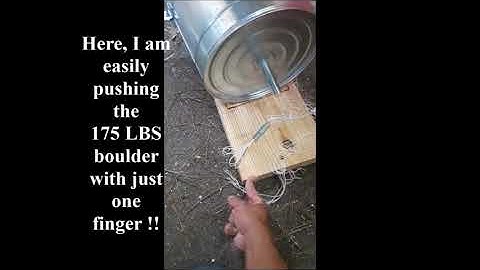 Moving Boulders with a Push of the Finger