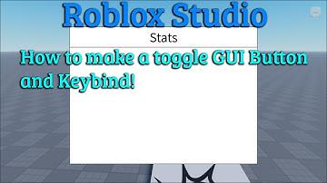 Roblox Studio - How to make a Toggle GUI Button and Keybind