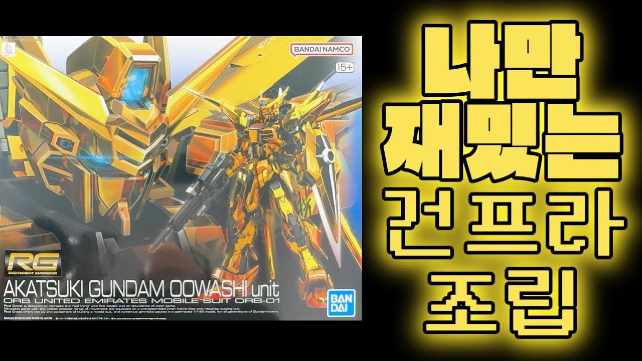 나 혼자 재밌는 👨🏻‍🔧건프라🦿 조립 / 아카츠키 건담 오오와시 유닛