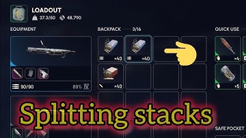 Arc Raiders - Splitting stacks