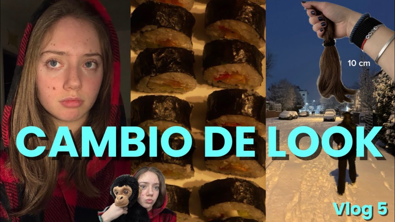 Vlog 5 - Un día productivo, mucho sushi y un cambio inesperado 💇‍♀️ 