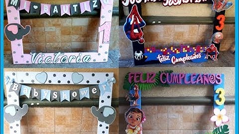 Ideas de MARCOS PARA FOTOS! Cumpleaños, Baby Shower, Bautizo...