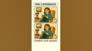 Find 3 Differences? 👀 #spotthedifference #quiz #findthedifference
