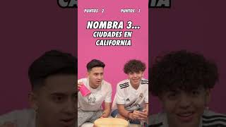 Carlos Mena y Alex Guzman tratan de nombrar 3 Ciudades de California!!