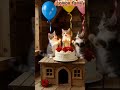 Happy birthday to you.Ep.24 #cute #cake #ai #cat #dog @Lomonfamily