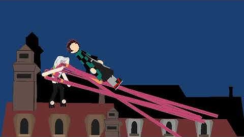 tanjiro vs daki (stick nodes pro) demon slayer